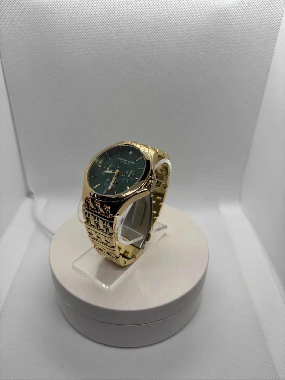 Green Dial Gold Bracelet Men's Watch